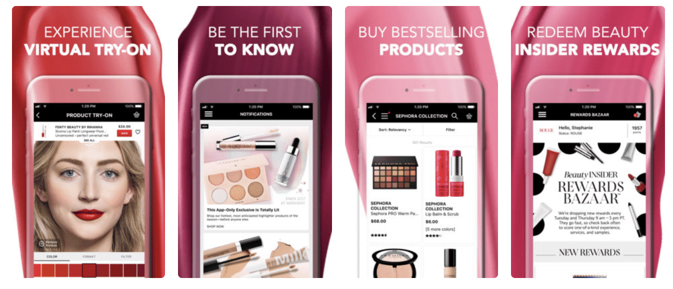 Sephora leverages an omnichannel retail marketing strategy through its digital experience on their online shop