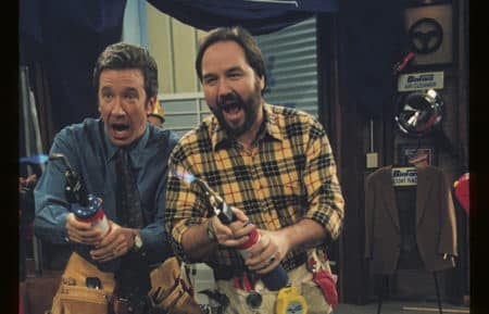 Tim and Al using blowtorches in an episode of Home Improvement.