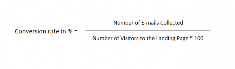 image of content conversion rate formula
