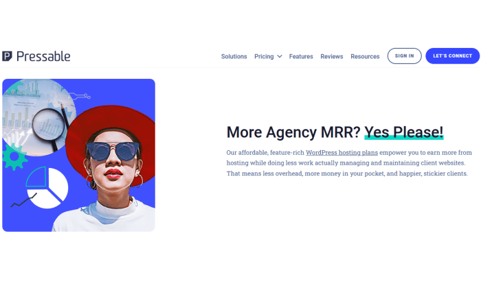 Pressable main page on agencies for Best WordPress Web Hosting